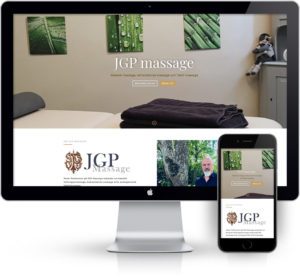 JGP Massage, webbplatsen designades av Webpunkten